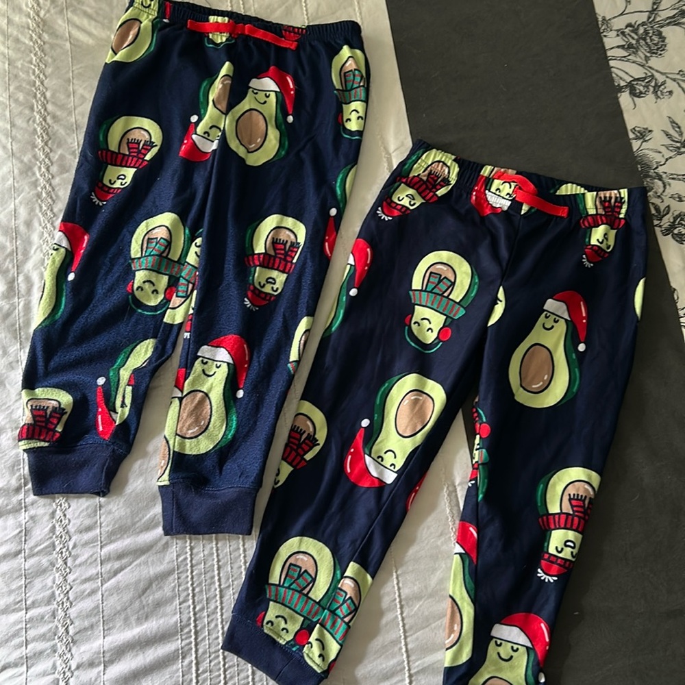 Kids avocado Christmas pajamas